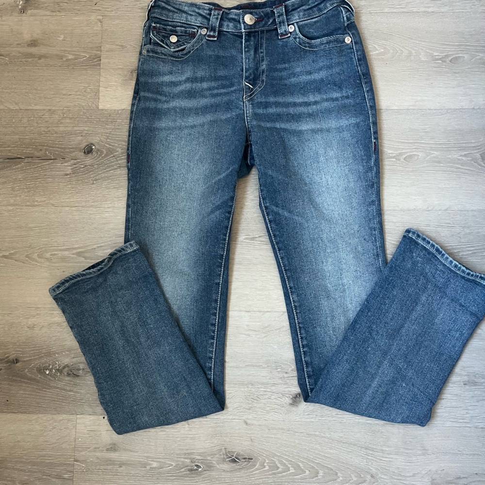 True Religion Blue Boot Cut Jeans Classic Denim
